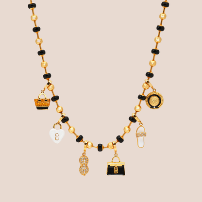 Luxury Purse with Dangling Lock