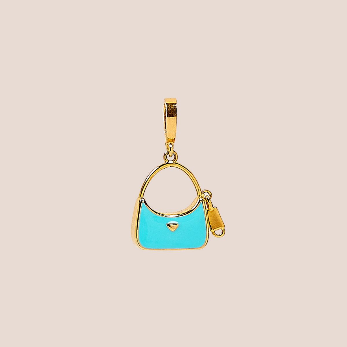 Designer Purse with Dangling Zipper