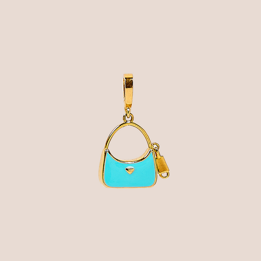 Designer Purse with Dangling Zipper